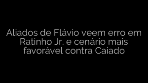​Aliados de Flávio veem erro em Ratinho Jr. e cenário mais favorável contra Caiado 